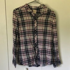 Pink & White Flannel